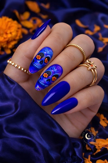 Skulls In Bloom | Waterslide Nail Art Decals