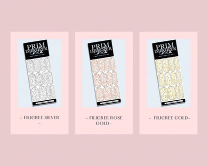 Floral & Filigree Bundle Options | Wedding Nail Art Foils - Tips of Elegance
