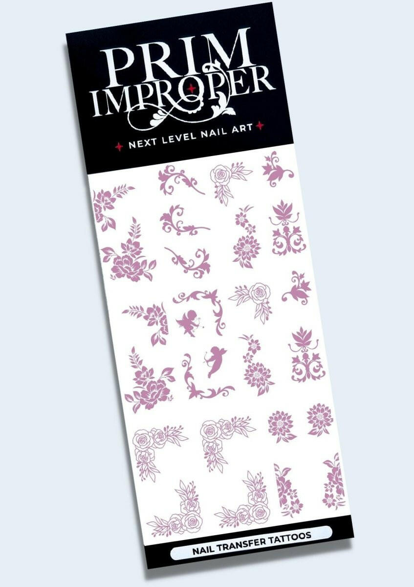 Purple Shimmer |Filigree & Lace | Wedding Nail Art Tattoos - Tips of Elegance