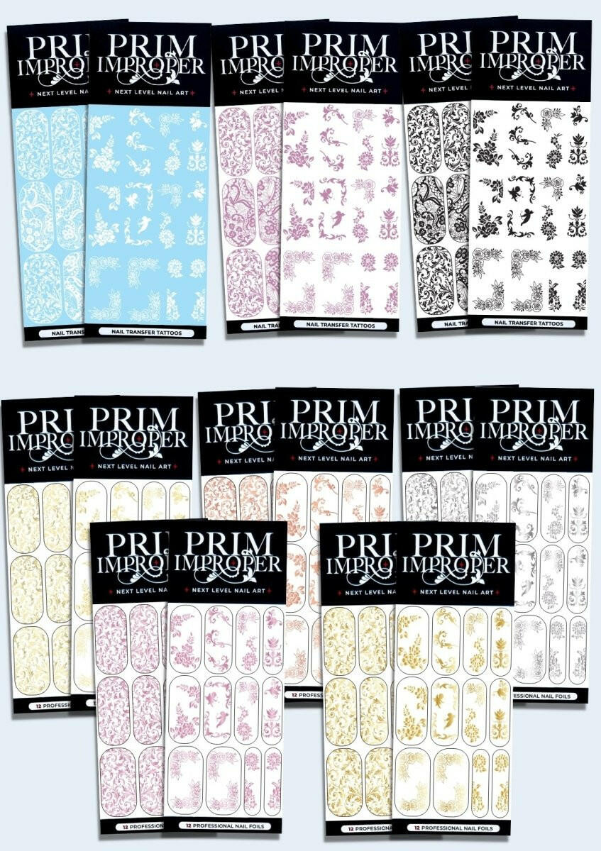 Ultimate Wedding Bundle | Entire Collection | Wedding Nail Art Foils & Tattoos - Tips of Elegance