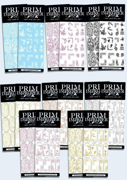 Ultimate Wedding Bundle | Entire Collection | Wedding Nail Art Foils & Tattoos - Tips of Elegance